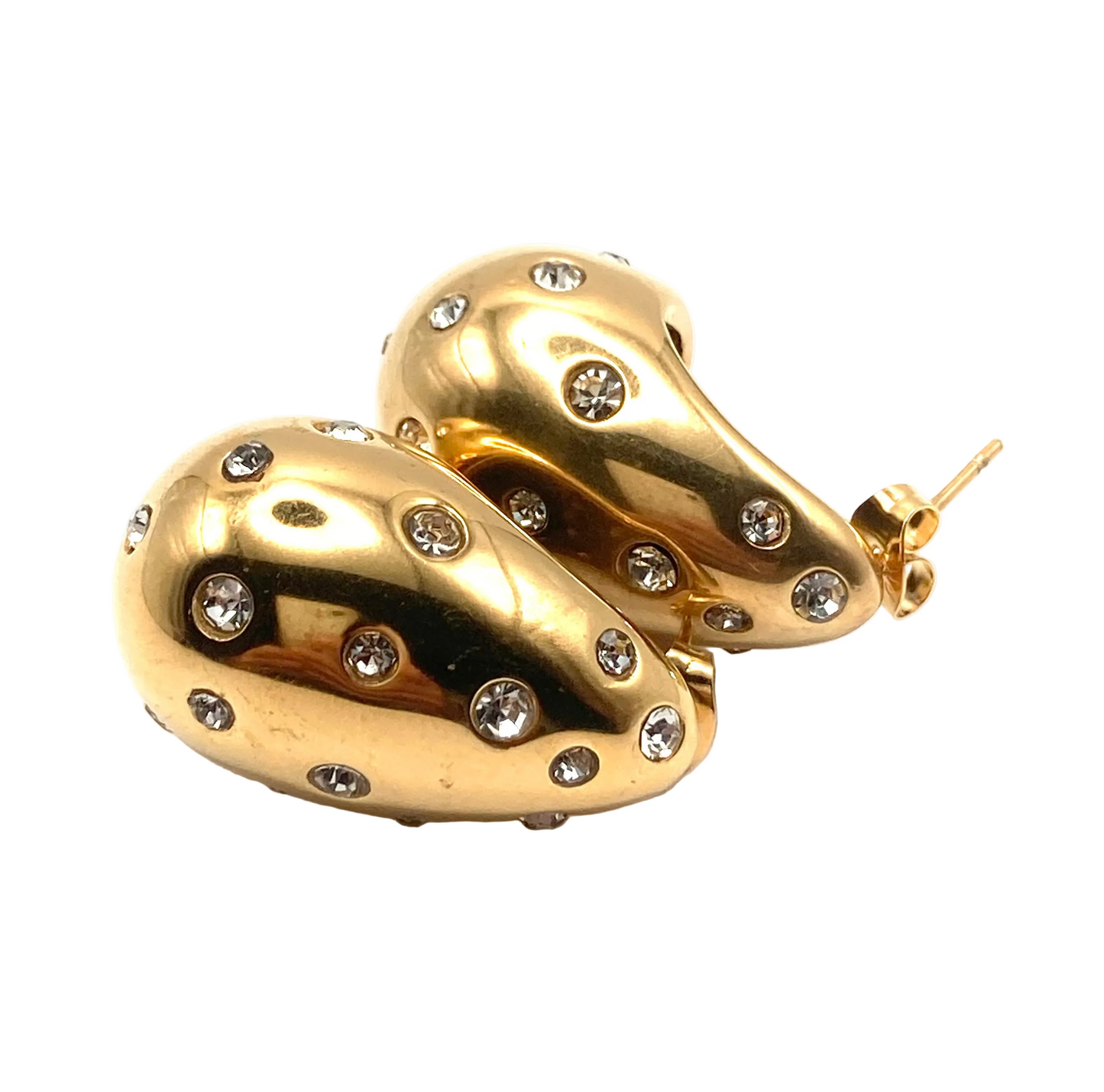 Orecchini a goccia con strass