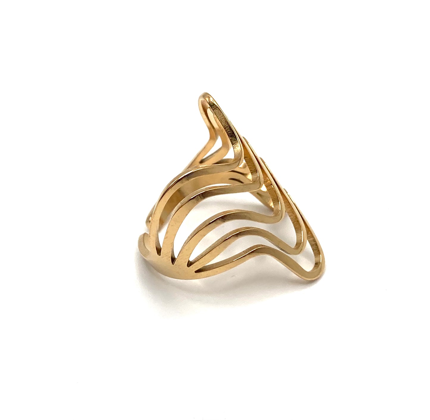 Anello a fascia con onde