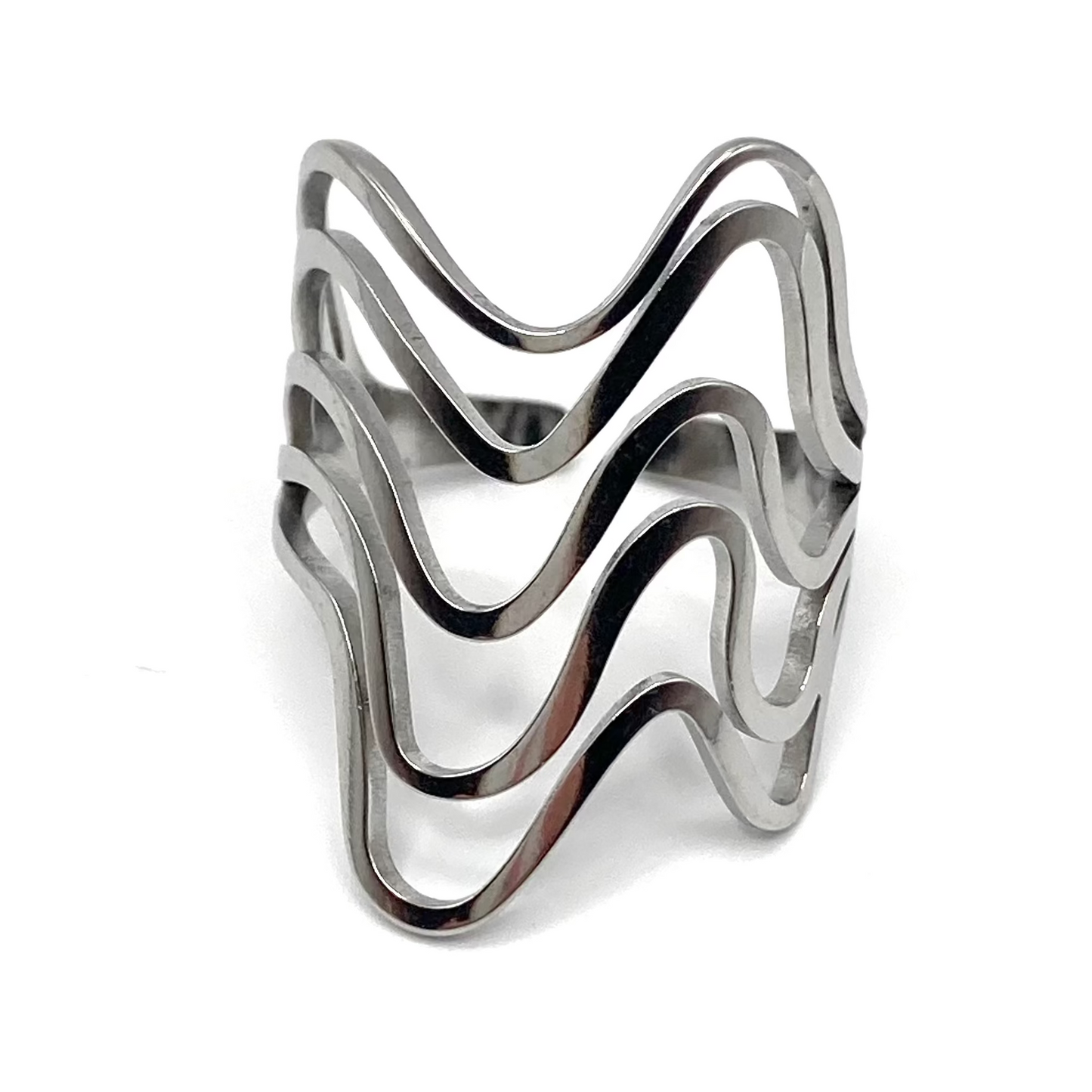 Anello a fascia con onde