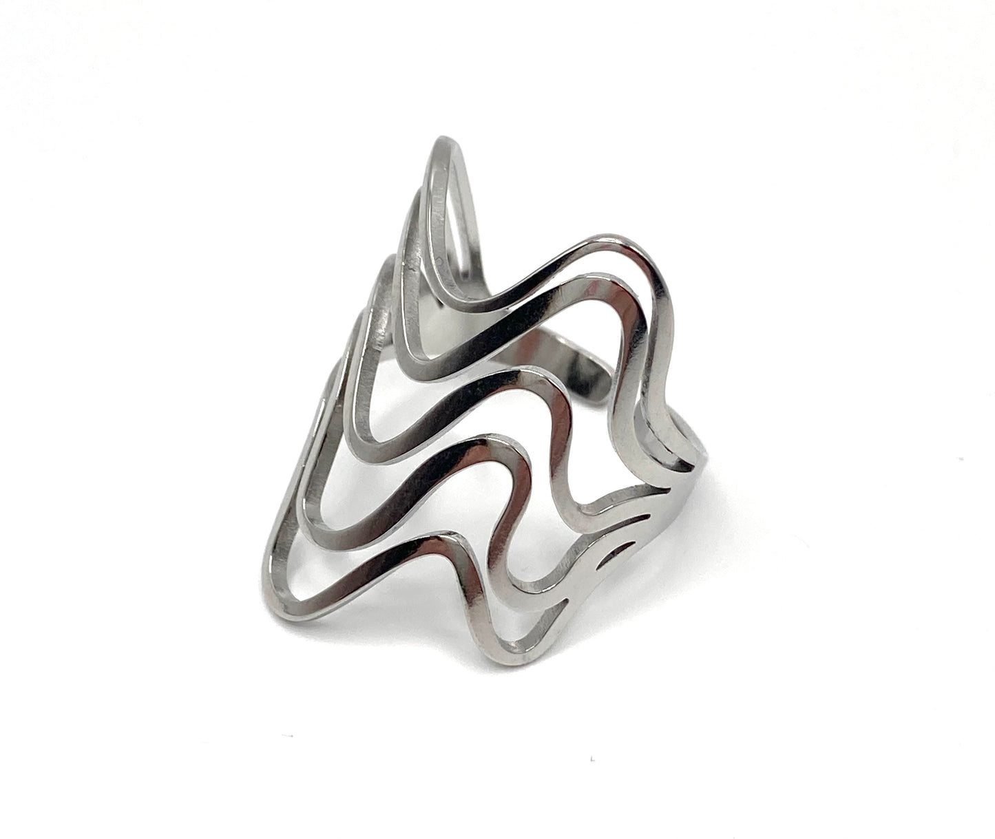 Anello a fascia con onde
