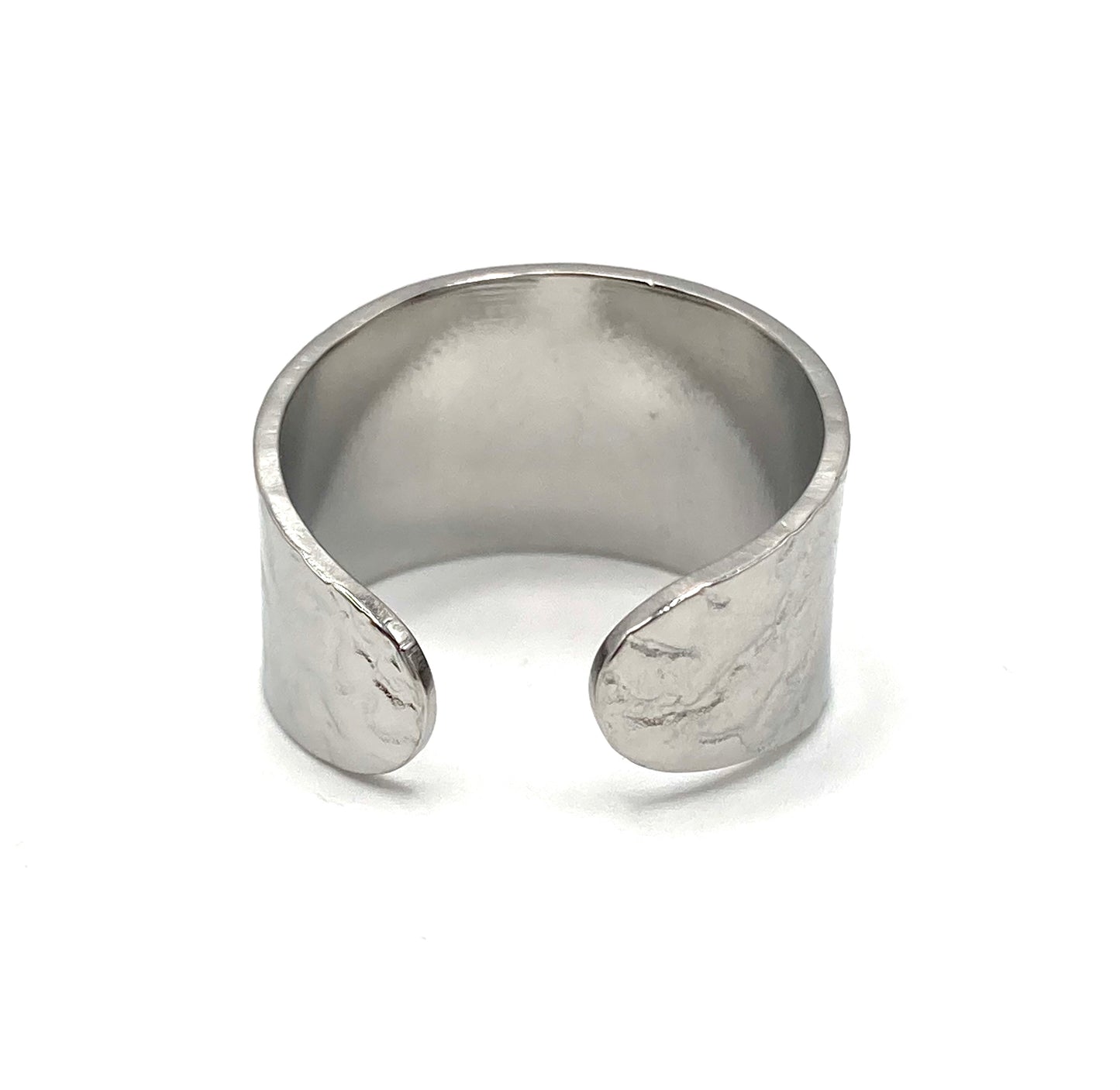 Anello a fascia texture grezza