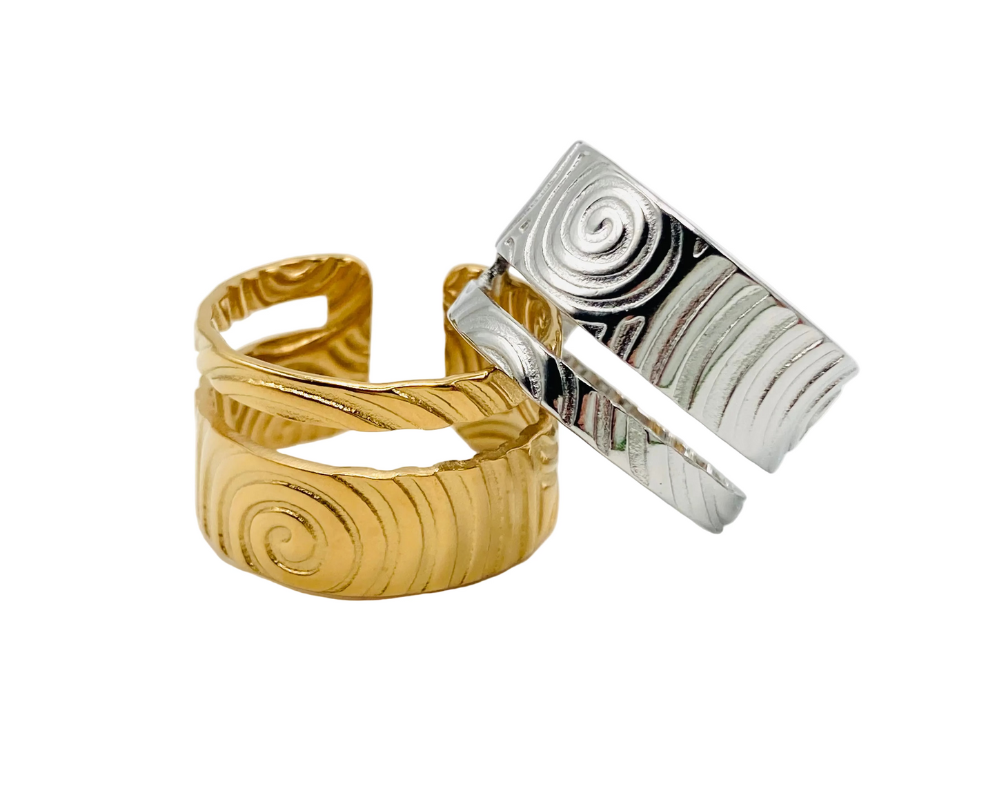 Anello a fascia con spirali