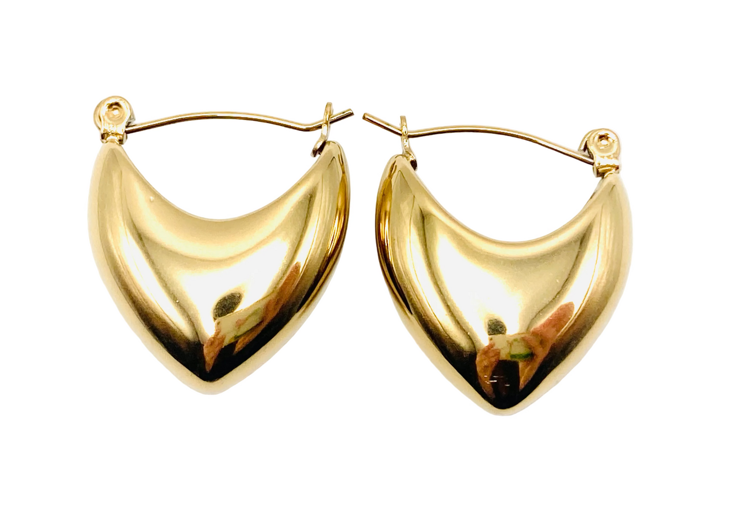 Orecchini Cuore Bombato