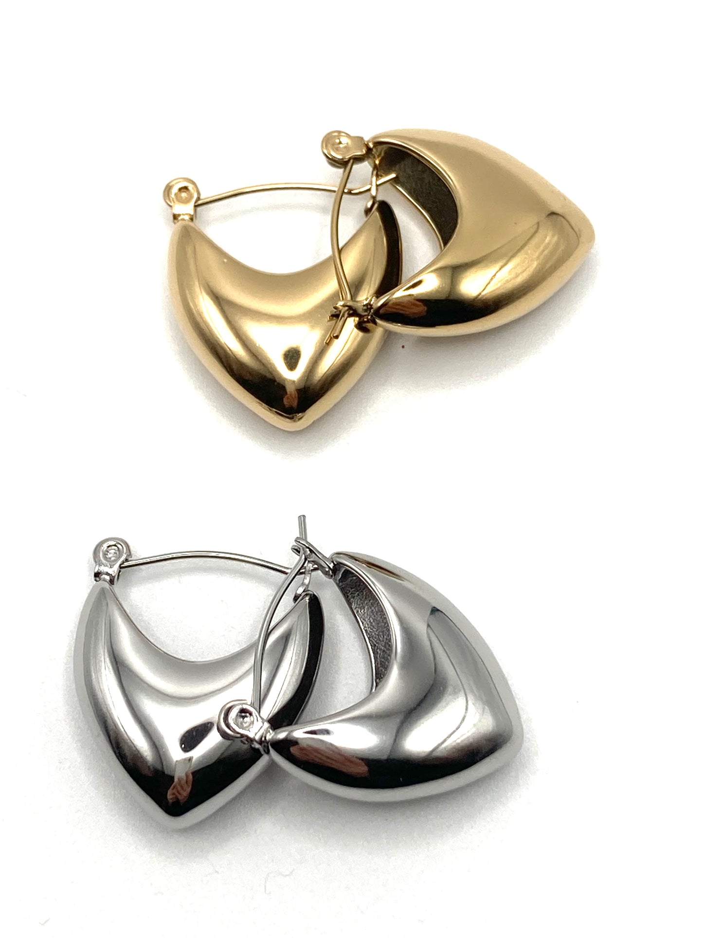 Orecchini Cuore Bombato