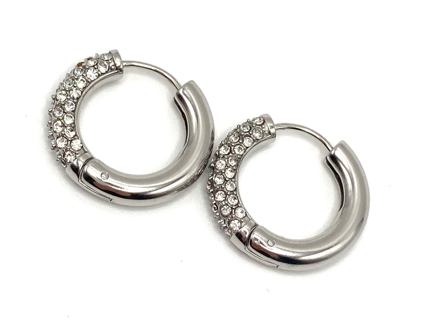 Orecchini a Cerchio con Strass