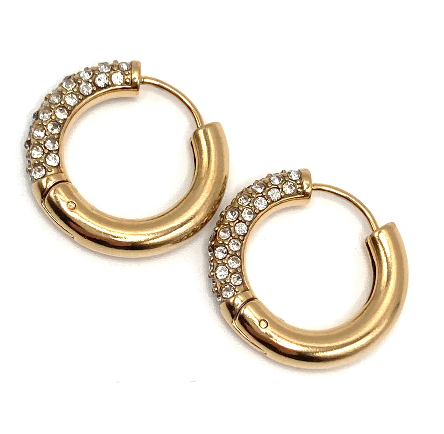 Orecchini a Cerchio con Strass