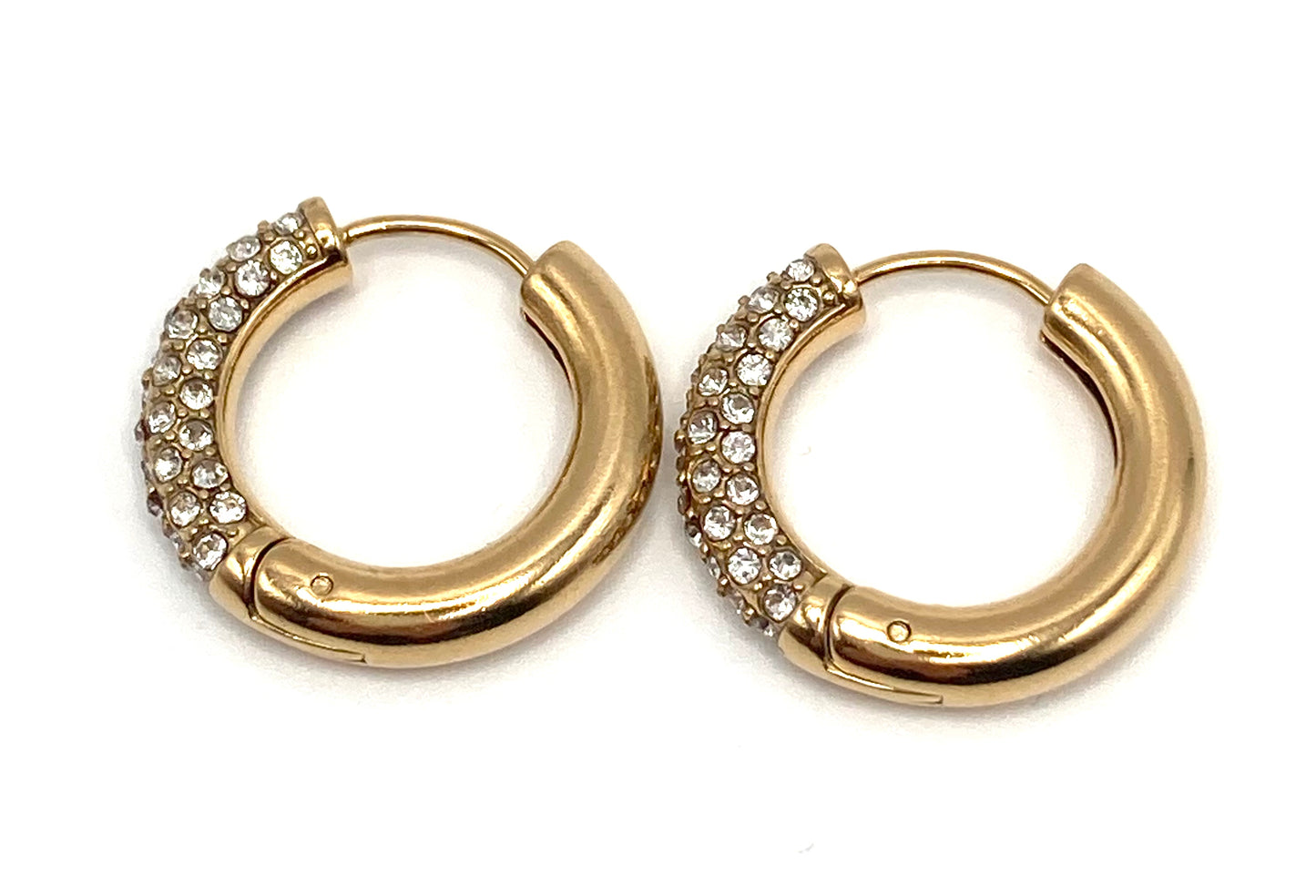 Orecchini a Cerchio con Strass