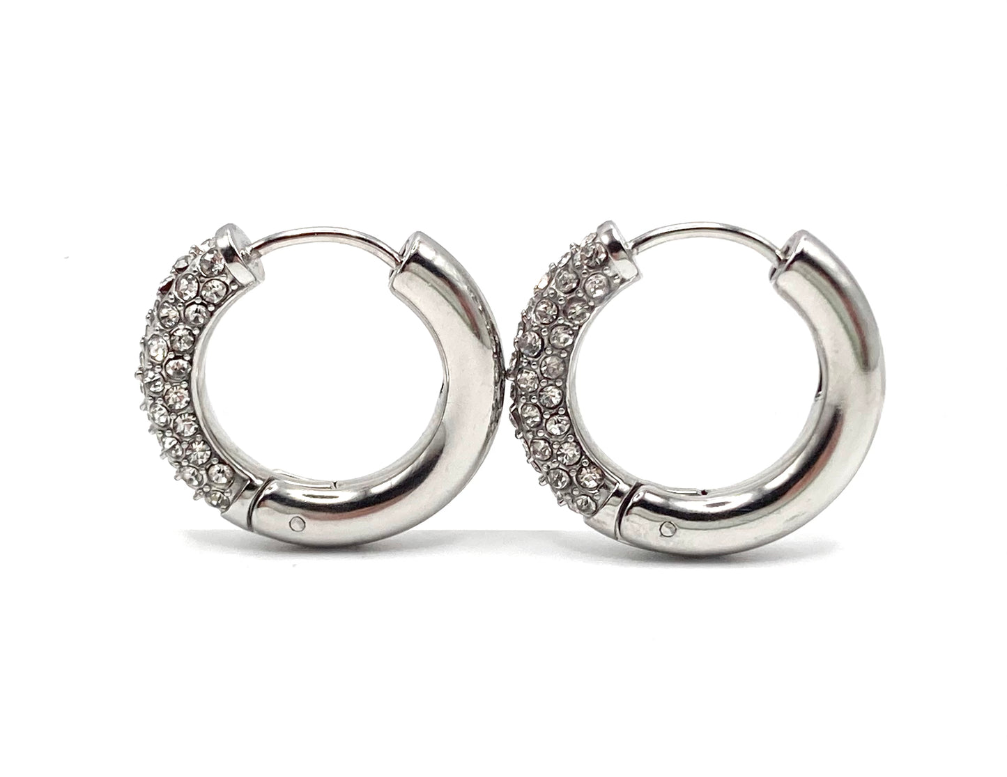 Orecchini a Cerchio con Strass