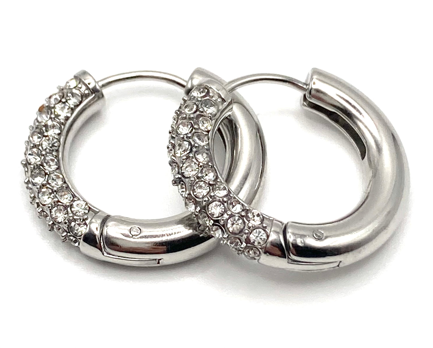 Orecchini a Cerchio con Strass