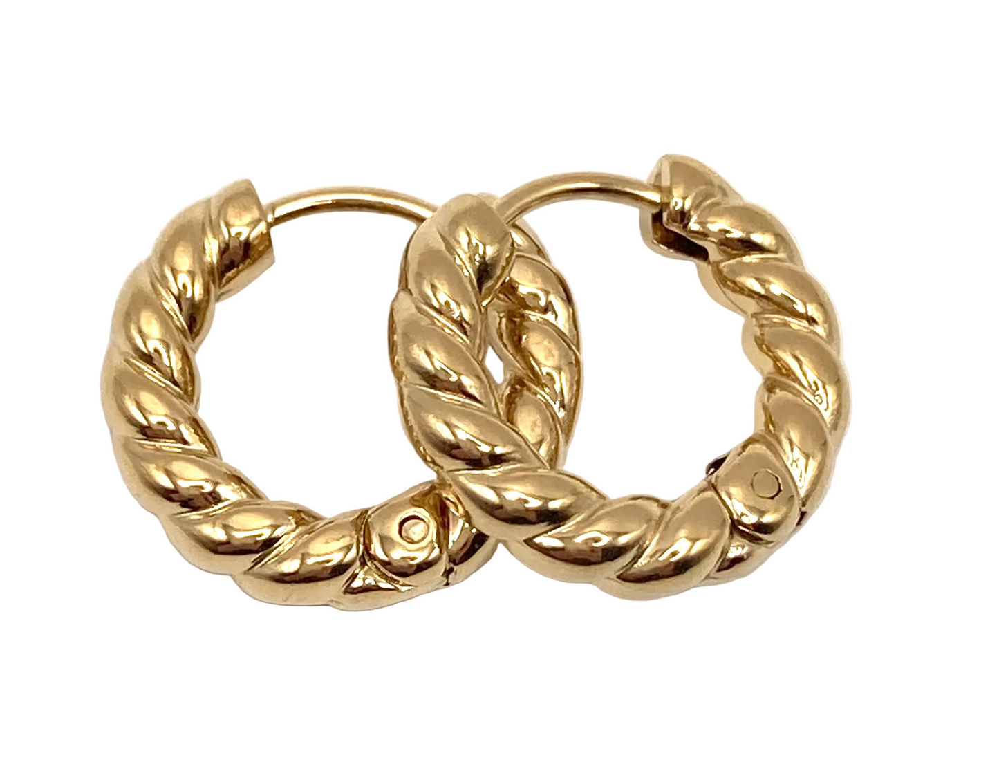 Orecchini a cerchio spirale