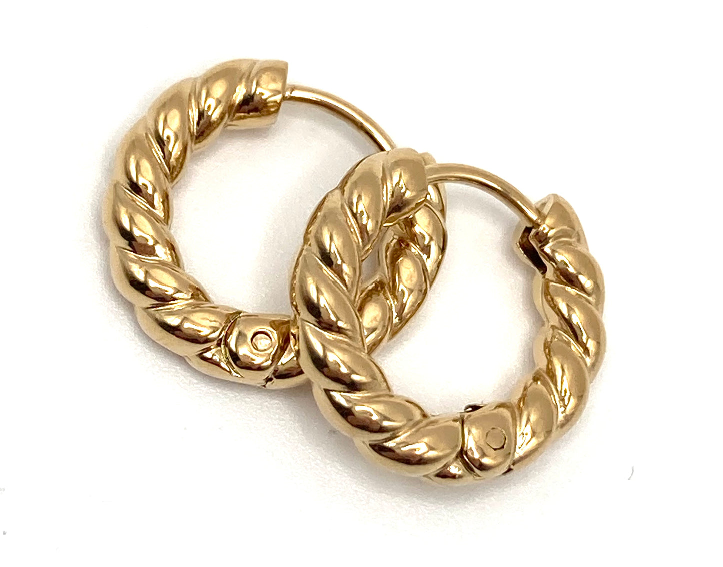 Orecchini a cerchio spirale