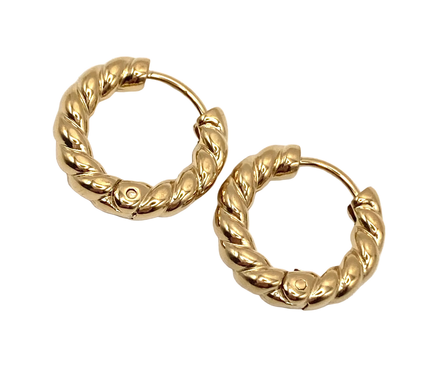 Orecchini a cerchio spirale