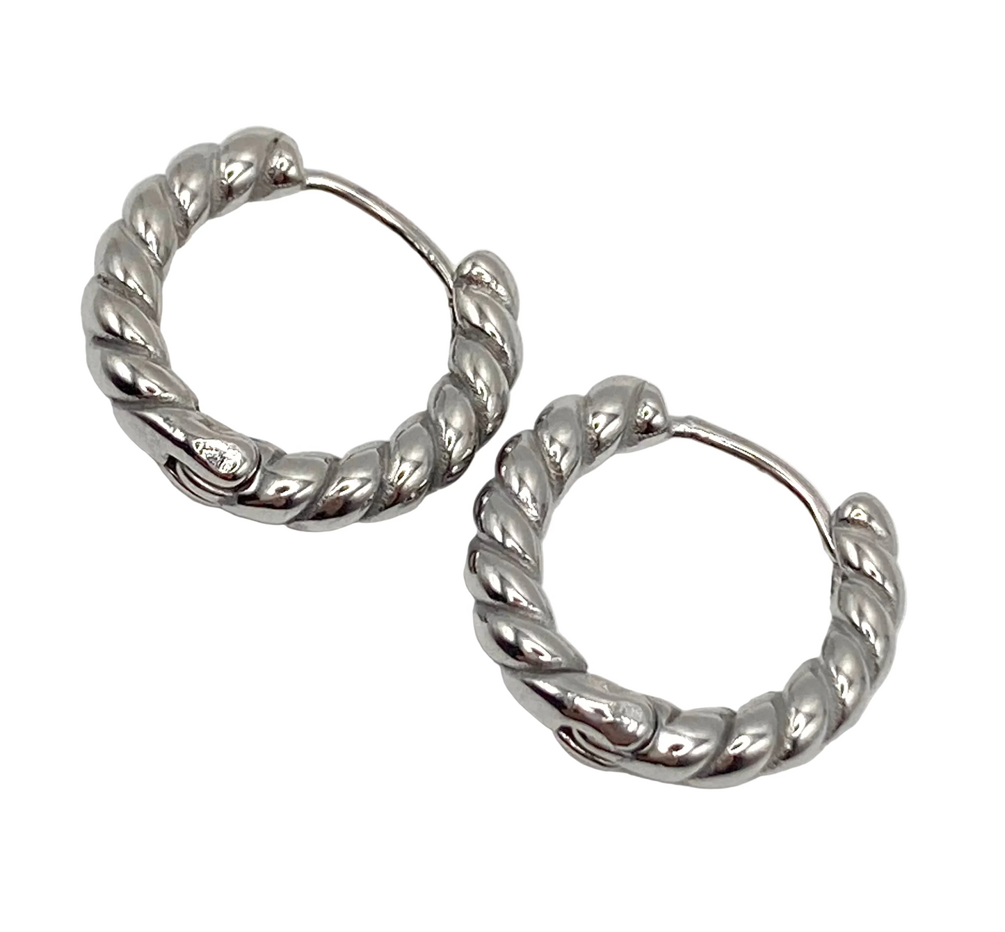 Orecchini a cerchio spirale