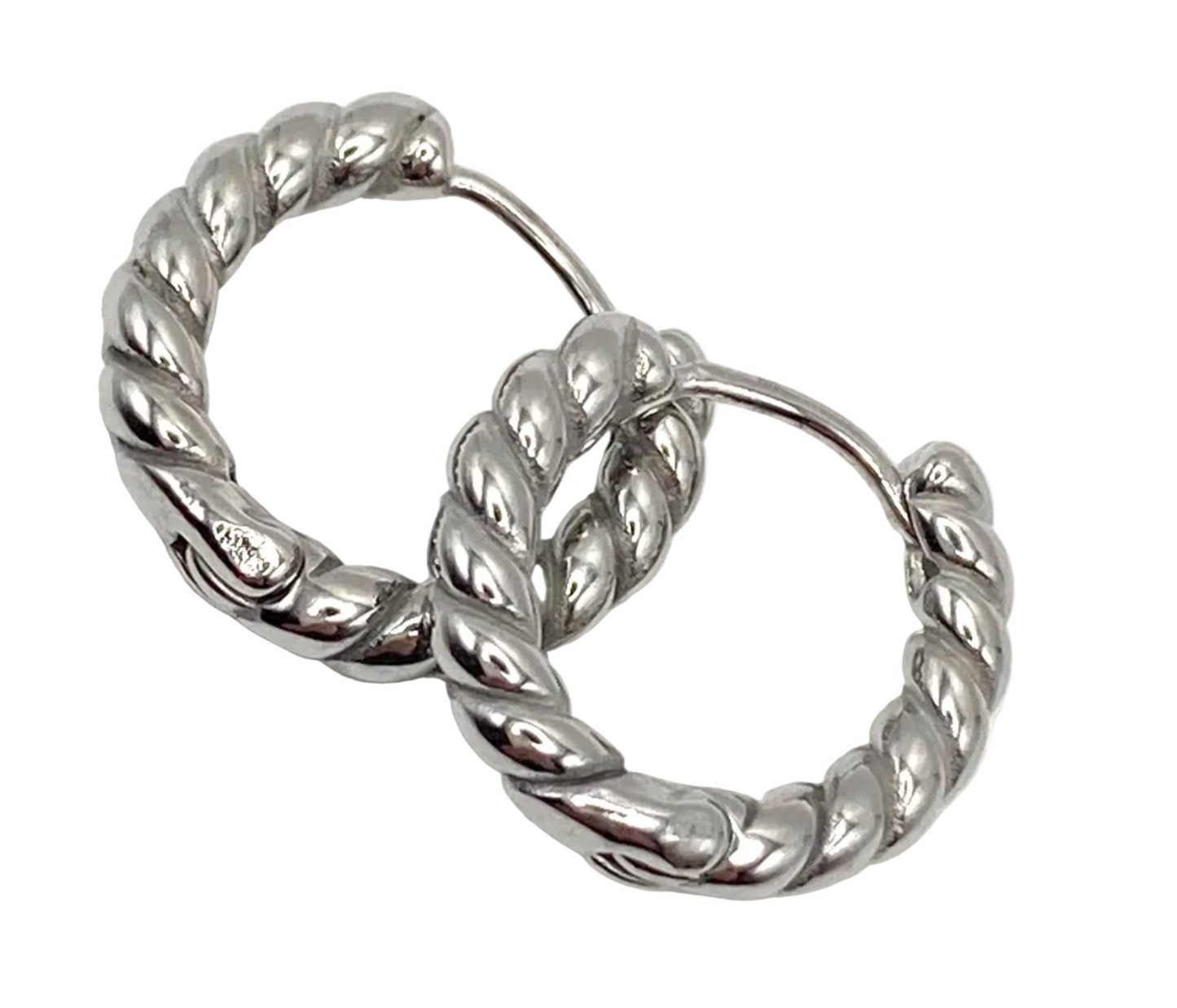 Orecchini a cerchio spirale