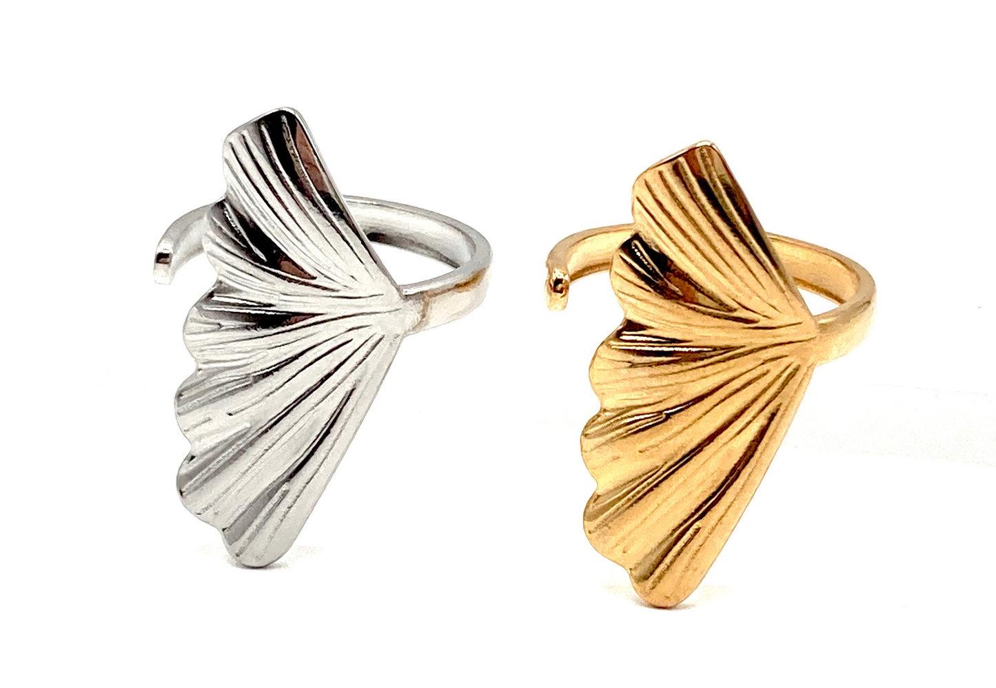 Anello con foglia