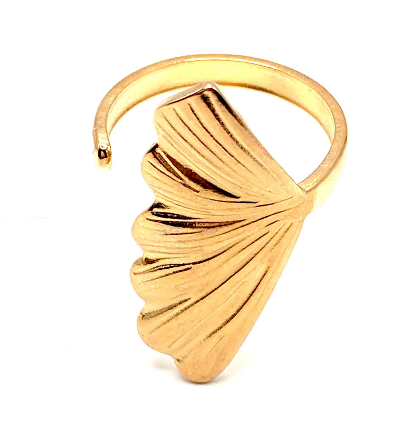 Anello con foglia