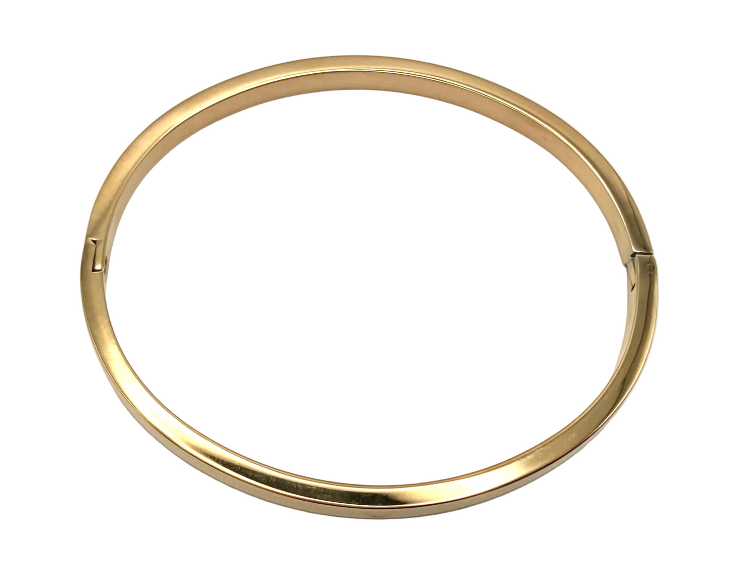 Bracciale rigido in acciaio con cuoricino