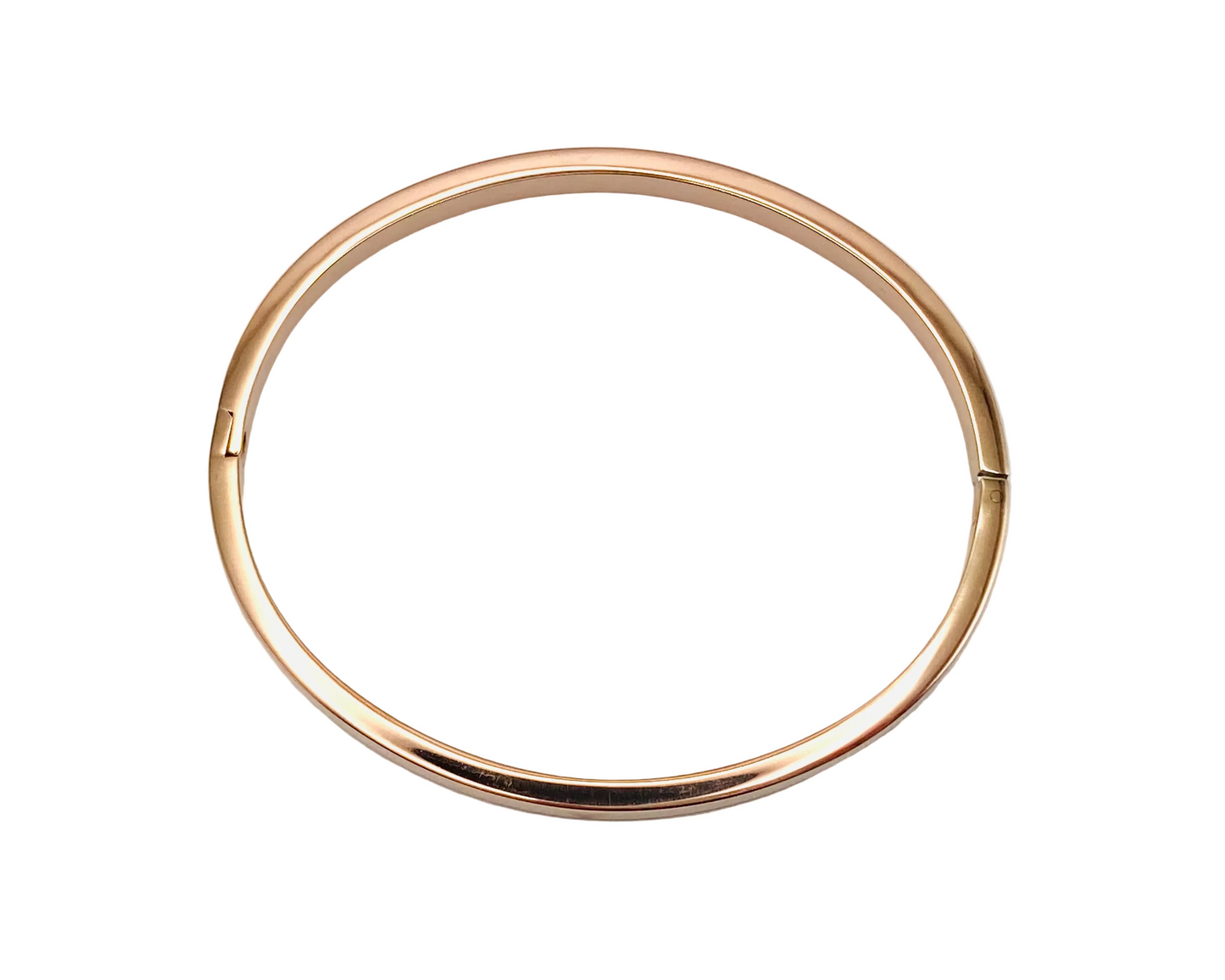 Bracciale rigido in acciaio con cuoricino